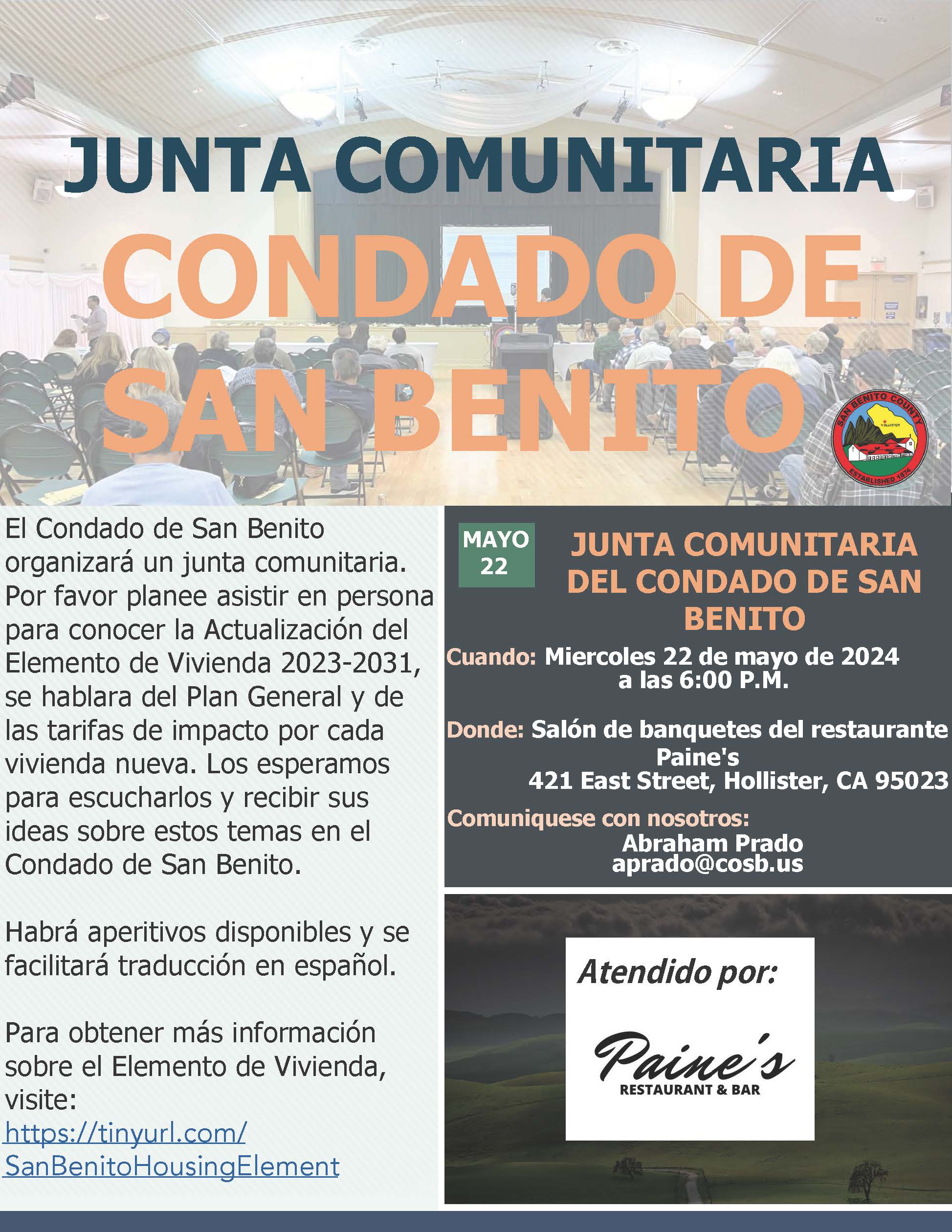 Community Workshop (May 22, 2024)_Flyer_Spanish